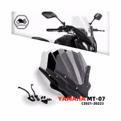 Motorcycle Accessories Touring Windshield Visor Black Windscreen For YAMAHA - Black