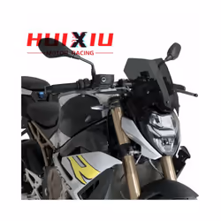 ) For BMW New s1000r S1000R 2021 2022 2023 Windshield Deflector Sun Visor - Black (with bracket