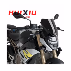 ) For BMW New s1000r S1000R 2021 2022 2023 Windshield Deflector Sun Visor - Black (with bracket
