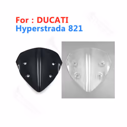 Ducati Hyperstrada 821 839 For Motorcycle Windshield Touring WindScreen - 220MM Smoky gray