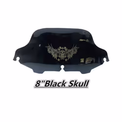 5" 6" 8" Inch Windshield Windscreen Wing for Electra Street Glide for - 8 inch Skull