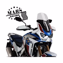 Motorcycle Sport Touring Windshield WindScreen Fits Sport Screen Honda - black