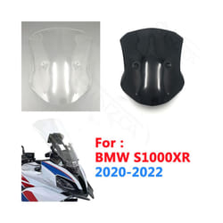 For BMW S1000XR S1000 XR S 1000XR 2020 2021 2022 Thicken Large Windshield - 400MM Gray