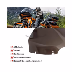 13" Motorcycle Cycle Wave Windshield Fairing Windscreen Cover For Harley - Tea