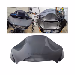 13" Motorcycle Cycle Wave Windshield Fairing Windscreen Cover For Harley - Smoke