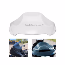 13" Motorcycle Cycle Wave Windshield Fairing Windscreen Cover For Harley - Clear