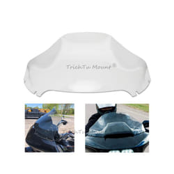 13" Motorcycle Cycle Wave Windshield Fairing Windscreen Cover For Harley - Clear