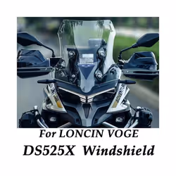 FOR Loncin VOGE 525DSX Windshield DS525X Motorcycle Front Windshield DS - Transparent 10CM