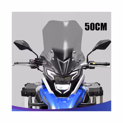 Motorcycle Accessories Windshield Windscreen Wind Shield Deflector For - gray 50cm