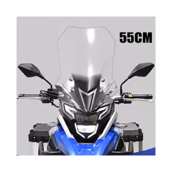 Motorcycle Accessories Windshield Windscreen Wind Shield Deflector For - clear 55cm