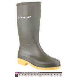 DUNLOP Unisex 16247 DULLS Rain Welly / Wellington Boots - 29 EUR, Green - Additional view 6