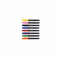 Amazon Basics Fabric Markers, 8-Pack, Assorted Colors