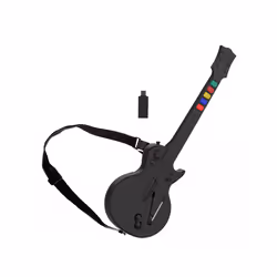 Wireless Guitar Hero Controller for PC PS3 Compatible With Clone Hero - Black