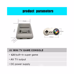 SFC620 Mini TV 8-bit Family Retro Classic Video SUPER MINISNES Game Console - with game finger cot, SFC620-US