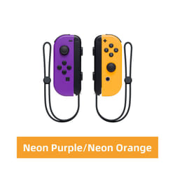Joy Pad Con Joycons Wireless Controller L/R Controllers with Grip Support - Purple Orange