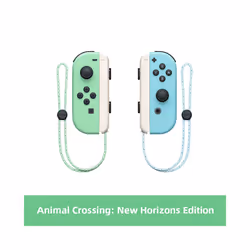 Joy Pad Con Joycons Wireless Controller L/R Controllers with Grip Support - Animal Crossing