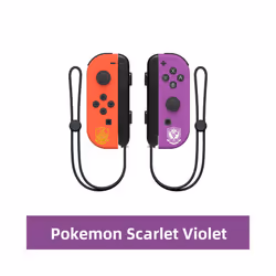 Joy Pad Con Joycons Wireless Controller L/R Controllers with Grip Support - Scarlet Violet
