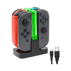 4 in 1 Portable NS Switch Joystick Charging Dock Station LED Joypad Controller