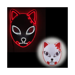 Glowing Cosplay Mask Horror Skull Smiling Face Joker Japanese Anime LED - x