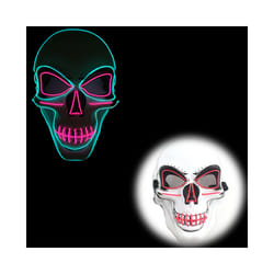 Glowing Cosplay Mask Horror Skull Smiling Face Joker Japanese Anime LED - Y