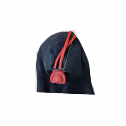 Seamless Hot 3D Latex Hood Rubber Mask Closed Eyes Fetish with Red Mouth - women long tube