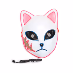 Kitsune Foxes Cat Masks for Cosplay Japanese Kabuki Traditional Halloween - PK
