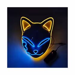 Kitsune Foxes Cat Masks for Cosplay Japanese Kabuki Traditional Halloween - PK