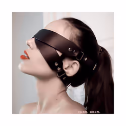Sexy Bunny Ears Masks Pink PU Leather Masquerade Cosplay Masks Bondage - EM-027