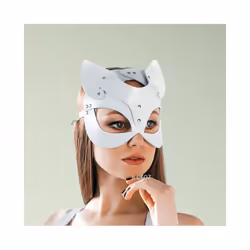 Sexy Bunny Ears Masks Pink PU Leather Masquerade Cosplay Masks Bondage - QQMZ-001W
