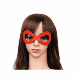 Takerlama Halloween Party Masks PU Leather Women Black Cat Eye Mask Cosplay - C