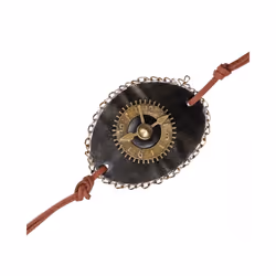 6XDA Clock Eye Patches Steampunk Single Eye Mask Halloween Cosplay Theme - C
