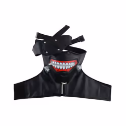 Anime Tokyo Ghoul 2 Kaneki Ken Mask Cosplay Costume Props Halloween Adjustable - A2 PU
