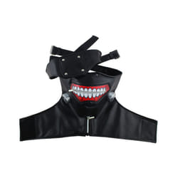 Anime Tokyo Ghoul 2 Kaneki Ken Mask Cosplay Costume Props Halloween Adjustable - A2 PU