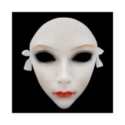 Chinese Style Female Resin Mask Hand-Painted Ancient Style Mask Halloween - D