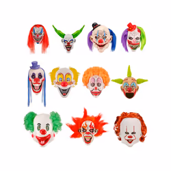 Halloween Cosplay mask clown latex headgear smile devil mask Prom Party - 17