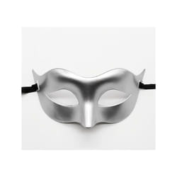 10 Color Women Man Sexy Gentleman Masquerade Mask Prom Mask Halloween - Silver