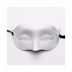 10 Color Women Man Sexy Gentleman Masquerade Mask Prom Mask Halloween - Silver