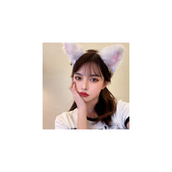 Lace Transparent Eye Mask Rabbit Ears Cat Ear Headband Sexy Cosplay Costumes - 21