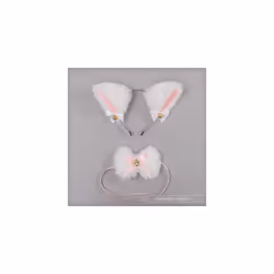 Lace Transparent Eye Mask Rabbit Ears Cat Ear Headband Sexy Cosplay Costumes - 8