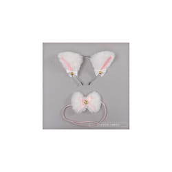 Lace Transparent Eye Mask Rabbit Ears Cat Ear Headband Sexy Cosplay Costumes - 8
