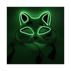 Halloween Mask Cute Cat Fox  EL Wire Mask Flashing Cosplay LED neon Costume - Fluorescent
