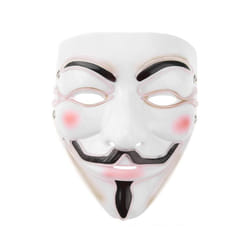 Halloween Mask Cute Cat Fox  EL Wire Mask Flashing Cosplay LED neon Costume - White