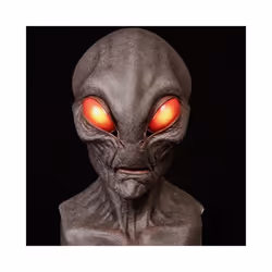 2023 New UFO Alien Helmet Mask Halloween Cosplay Alien Mask Latex Headgear - 6