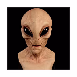 2023 New UFO Alien Helmet Mask Halloween Cosplay Alien Mask Latex Headgear - 4