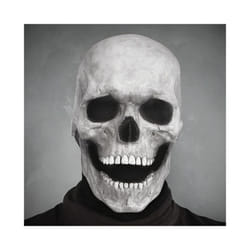 Halloween Mask Movable Jaw Full Head Skull Mask Halloween Decoration Horror - WHITE MASK