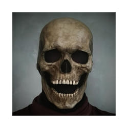 Halloween Mask Movable Jaw Full Head Skull Mask Halloween Decoration Horror - GRAY MASK