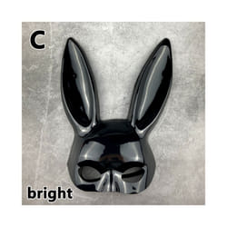 9 Styles Halloween Rabbit Ears Half Mask Bright Matte Bunny Cosplay Party - 1C