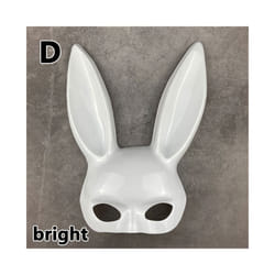 9 Styles Halloween Rabbit Ears Half Mask Bright Matte Bunny Cosplay Party - 1D