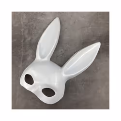 9 Styles Halloween Rabbit Ears Half Mask Bright Matte Bunny Cosplay Party - 2C
