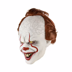 Halloween Mask IT Pennywise for Adults Clown Scary Costume Cosplay Party - 1